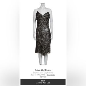 Black Metallic Lace Evening Dress - Silk & Linen